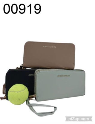 Imagen de BILLETERA "AGARRATE CATALINA" DOBLE CIERRE NEGRO/BEIGE/VERDE 9.25